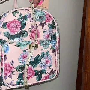 Betsey Johnson Large Floral Luv Betsey Backpack + Purse Nwt ❤ Betsey Johnson Backpack | Betsey Johnson at Ross Dress for  main image 3